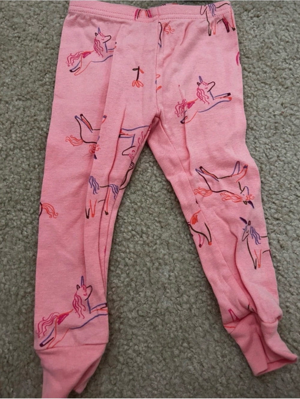 Carter's Pink Unicorn Print Leggings